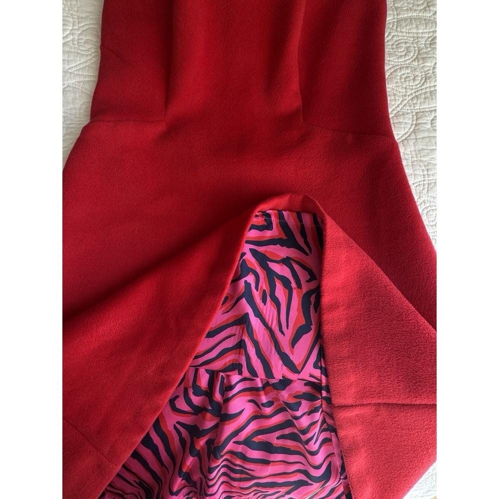 Julie Brown Dress Sz 8 Red Sleeveless/Preppy/Classic/Special Occasion/Layering
